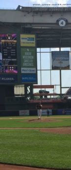 Milwaukee: Front Row at a Pro Baseball Game